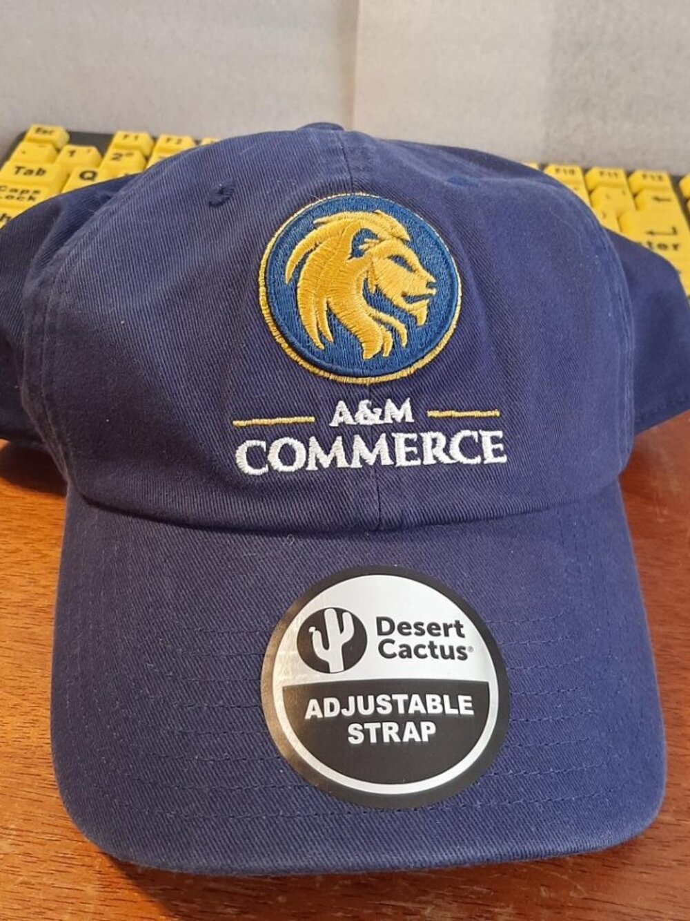 NEW ! Texas A&M Univ. Commerce Baseball Hat Tamuc Lions Brimmed Embroided Blue